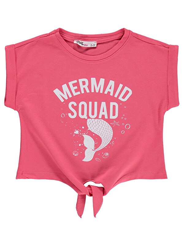 Civil Girls Bağlamalı 2-5 Yaş Tişört - Kırmızı