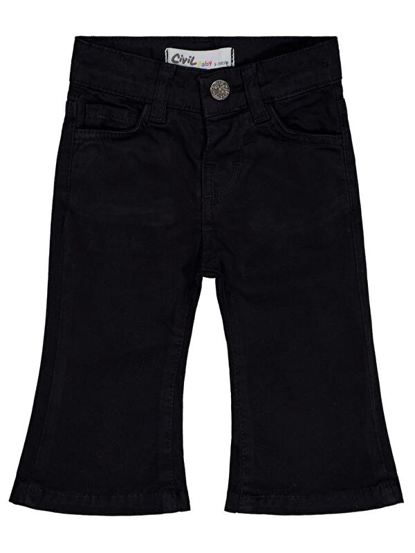 Civil Baby Flara Fit 6-18 Ay Pantolon - Siyah 9-12 Ay