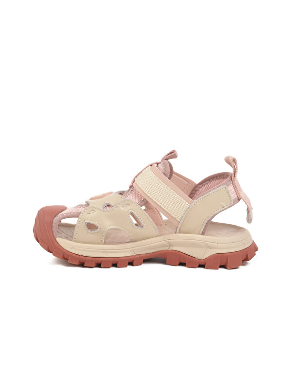 Pembe Cırtlı Hafif Unisex Çocuk Spor Sandalet 25Y614 F - Görsel 3