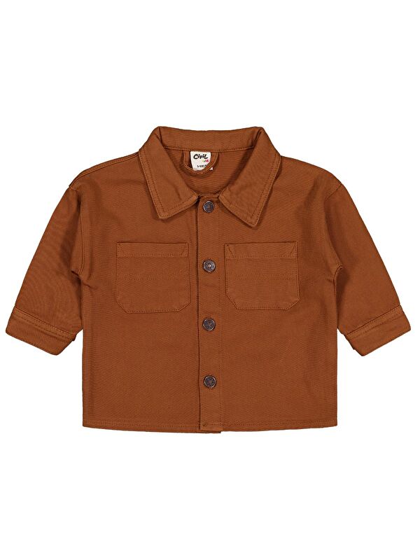 Civil Baby Oscar Jacket 6-18 Ay Gömlek - Kahverengi 6-9 Ay