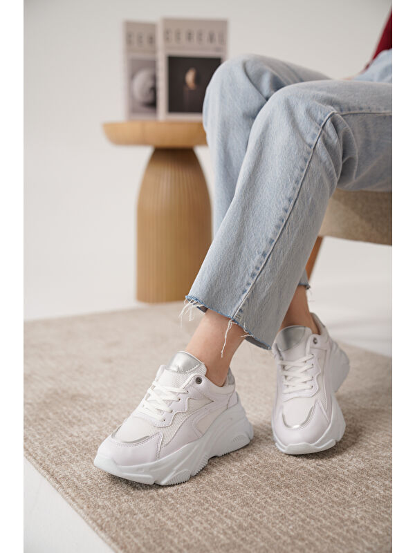 D383 Günlük Ortopedik Kadın Sneaker Spor Ayakkabı - Görsel 2