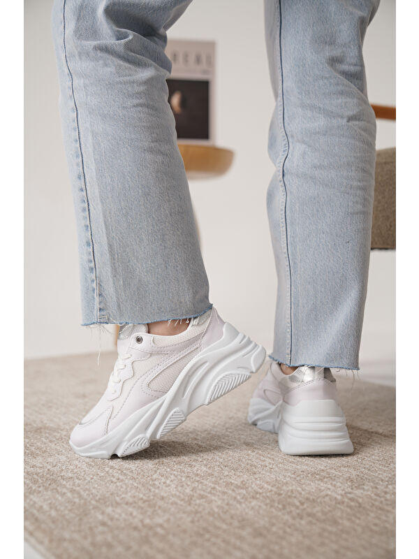 D383 Günlük Ortopedik Kadın Sneaker Spor Ayakkabı - Görsel 3