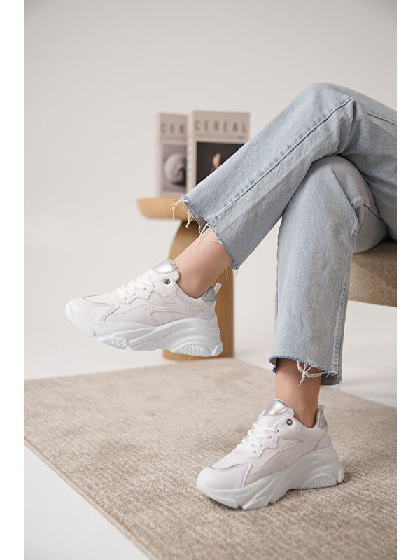 D383 Günlük Ortopedik Kadın Sneaker Spor Ayakkabı - Görsel 5