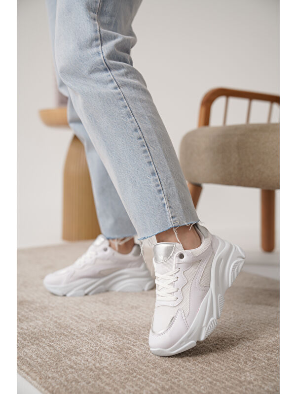 D383 Günlük Ortopedik Kadın Sneaker Spor Ayakkabı - Görsel 6