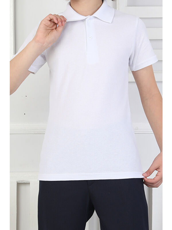 Modanino 2'li T-Shirt Kız Çocuk %100 Pamuk Okul Tarz 5-13 Yaş 12278