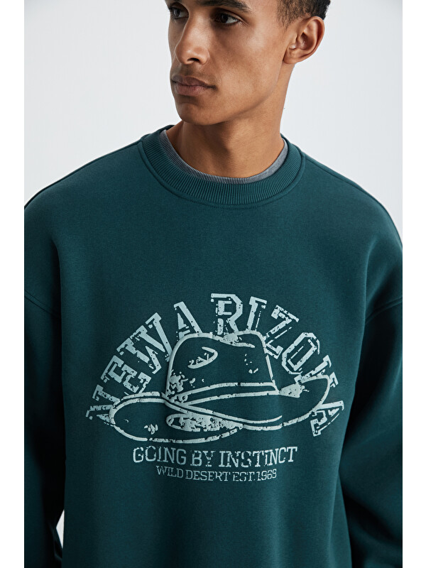GRIMELANGE HAT Erkek Yumuşacık YEŞİL Sweatshirt