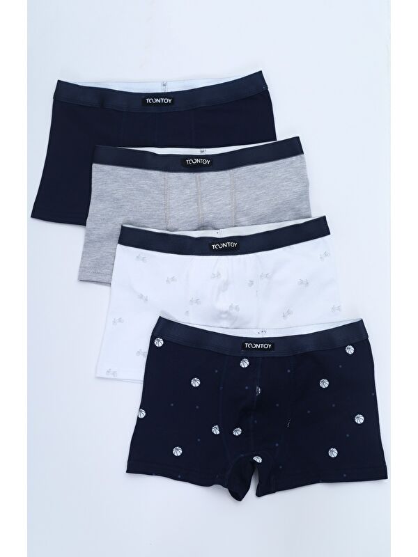 Toontoykids Erkek Çocuk Çok Desenli 4lü Paket Boxer