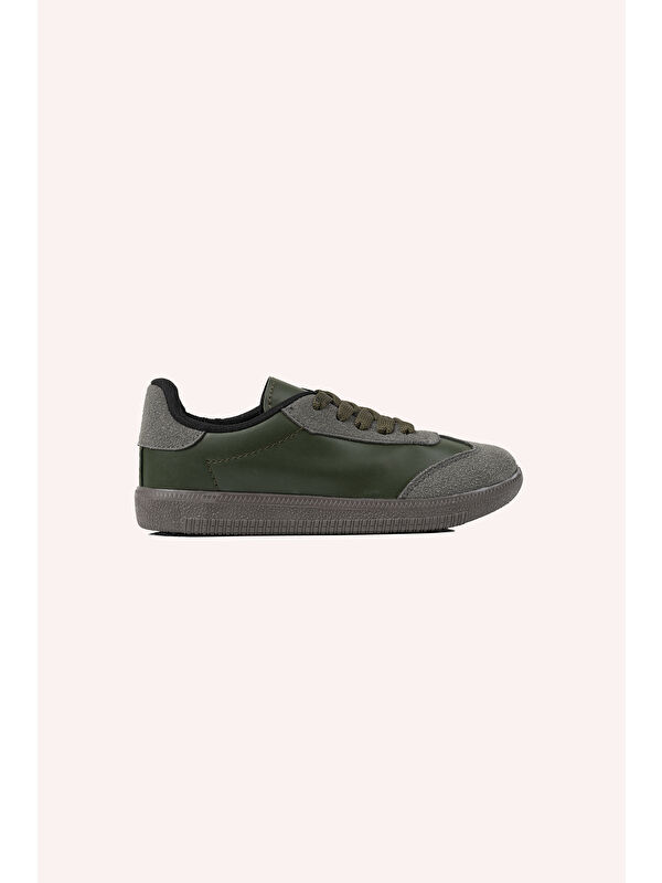 Panço Erkek Çocuk Bağcıklı Haki Sneaker