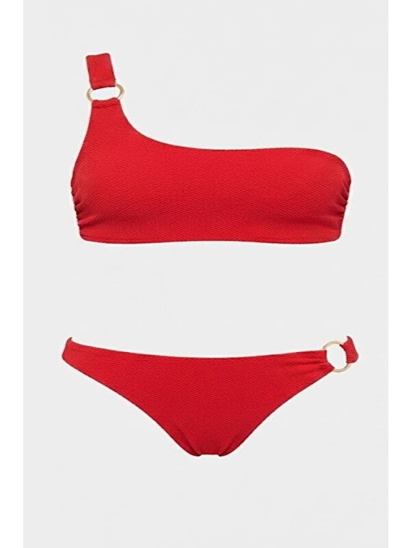 C&City Tek Omuz Bikini Takım 3210 Kırmızı