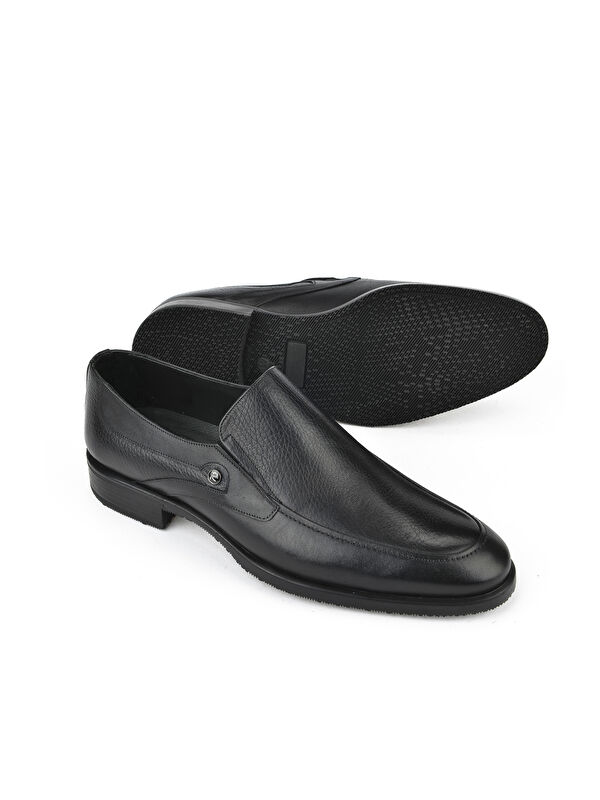 Erkek Hakiki Deri Ayakkabı 153745Z80172 Siyah - Görsel 5