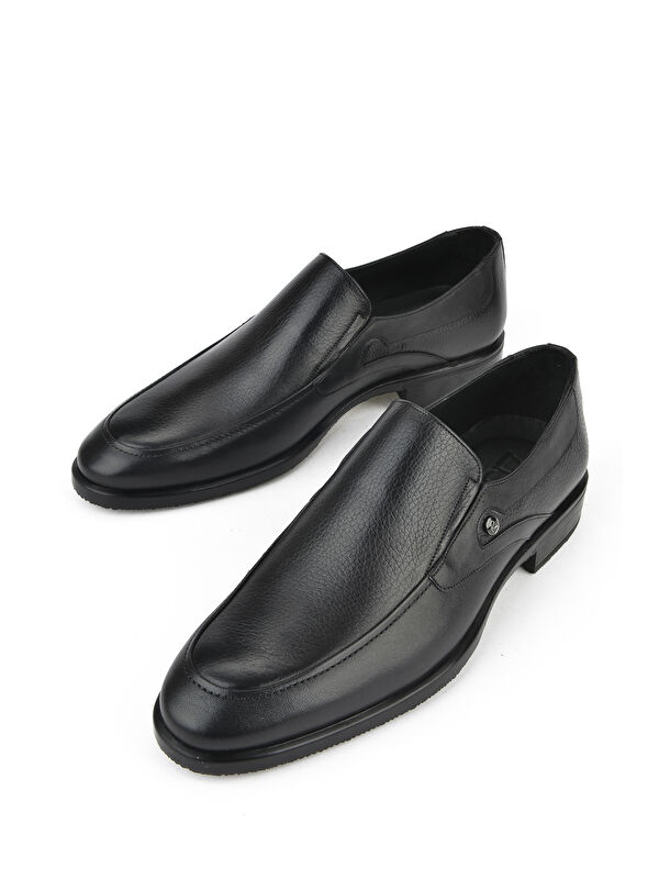 Erkek Hakiki Deri Ayakkabı 153745Z80172 Siyah - Görsel 6