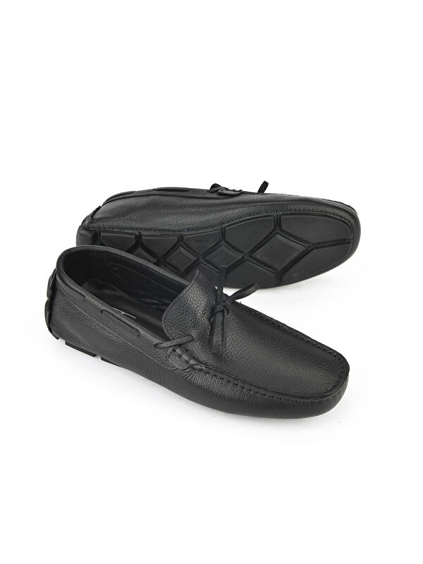 Erkek Hakiki Deri Ayakkabı 151986Z4274 Siyah - Görsel 5