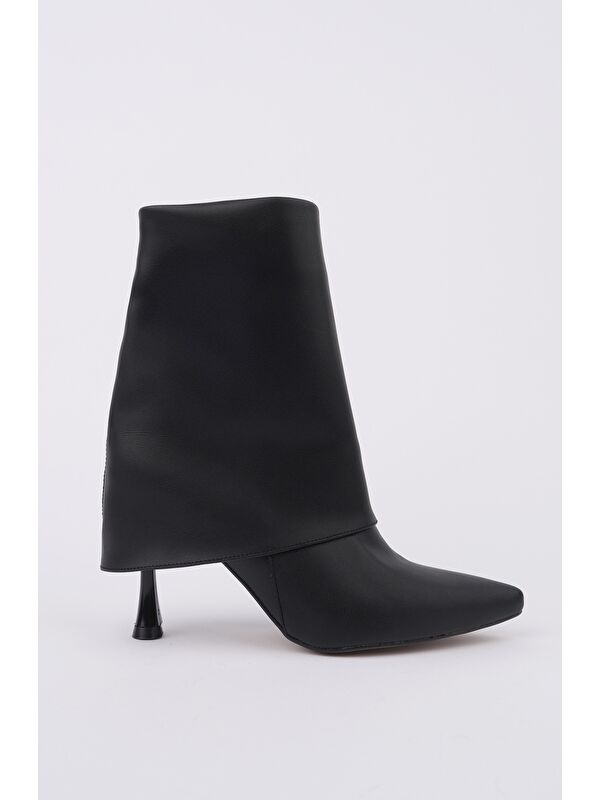 MARLA Sivri Burun İnce Topuklu Fermuarlı Kadın Bot - Görsel 3