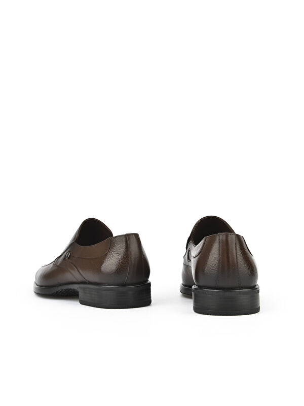 Erkek Hakiki Deri Ayakkabı 153745Z80172 Kahve - Görsel 4