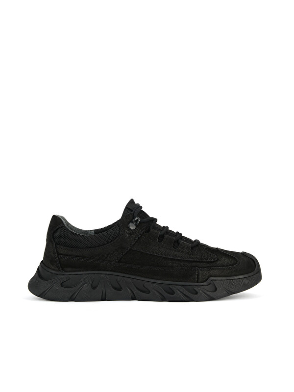 Ziya Ayakkabı Erkek Hakiki Deri Sneaker 1631040ZK2608 Siyah