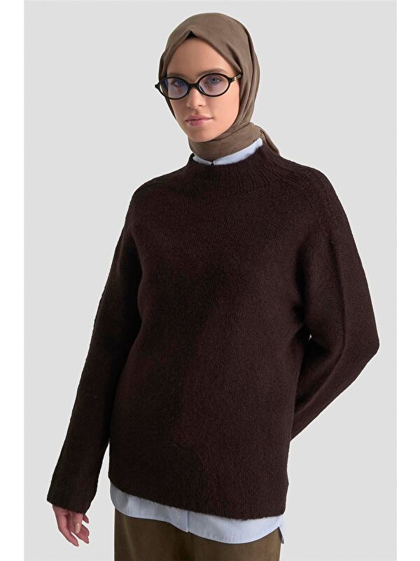 ARMİNE Düz Triko 25Kd6001 Siyah