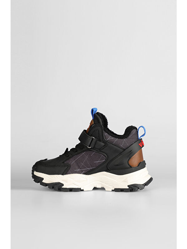 Tura Kürklü Erkek Çocuk Siyah Outdoor Bot - Görsel 6