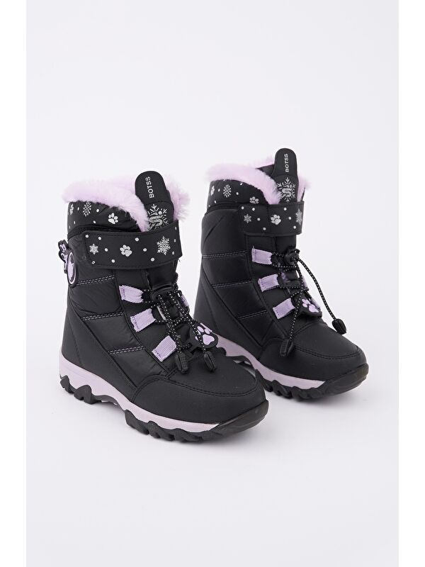 TİGGER İçi Kürklü Bağcıklı ve Cırtlı Kız Çocuk Bot - Görsel 3