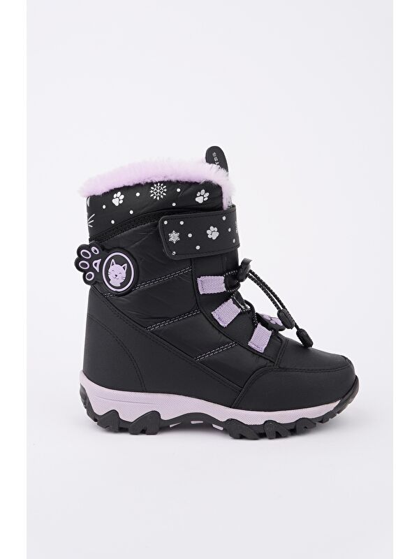 TİGGER İçi Kürklü Bağcıklı ve Cırtlı Kız Çocuk Bot - Görsel 4