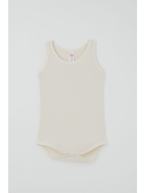 Breeze Erkek Çocuk Çıtçıtlı Atlet Zıbın Body Basic Ekru (1-3 Yaş)