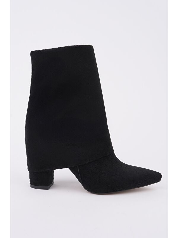 İMPERA Sivri Burun Kalın Topuklu Fermuarlı Kadın Bot - Görsel 2