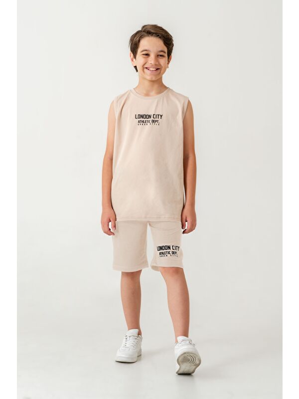 Mışıl Kids London City Athletic Dept. Urban Style Erkek Çocuk Şort - Tişört Takımı