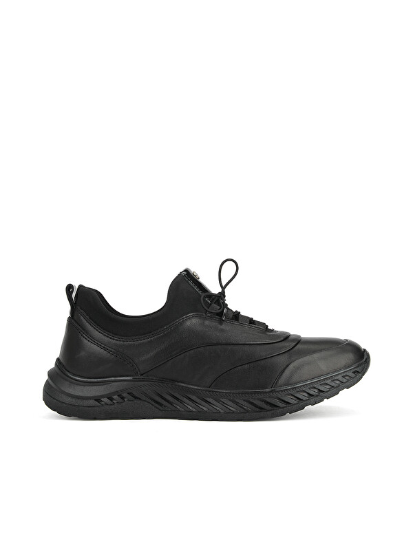 Ziya Ayakkabı Erkek Hakiki Deri Sneaker 1631037Z24101 Siyah