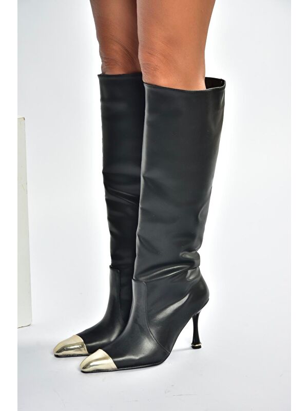 Siyah Kadın Çizme V752574109 - Görsel 4