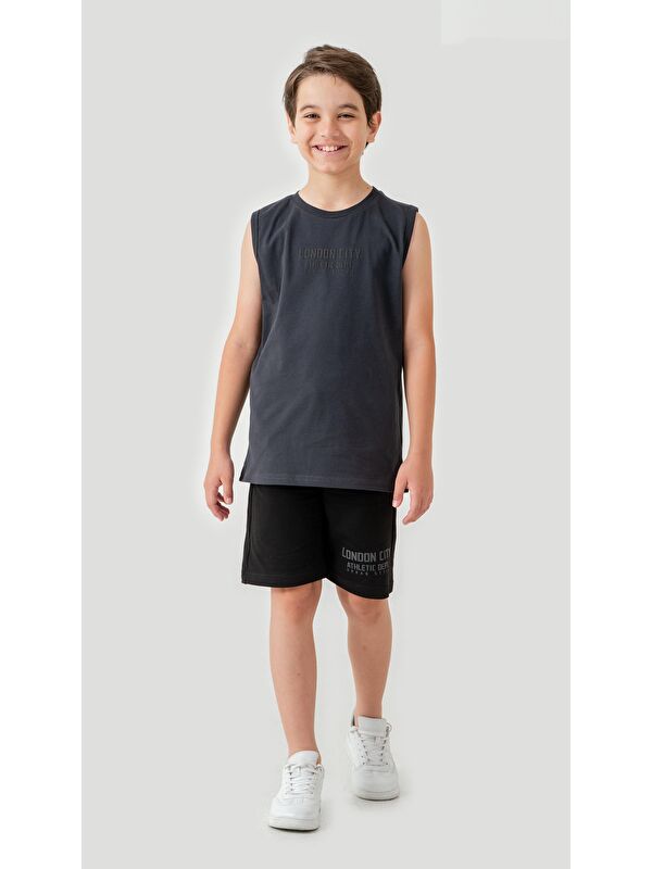 Mışıl Kids London City Athletic Dept. Urban Style Erkek Çocuk Şort - Tişört Takımı