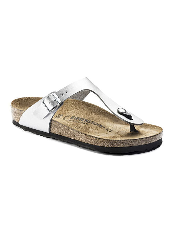 Birkenstock Kadın Terlik 043851 BIRKENSTOCK NOS GIZEH BF SILVER
