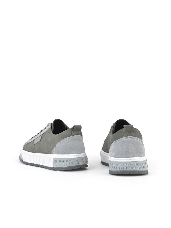 Erkek Hakiki Deri Ayakkabı 1511040ZY2321 Gri - Görsel 4