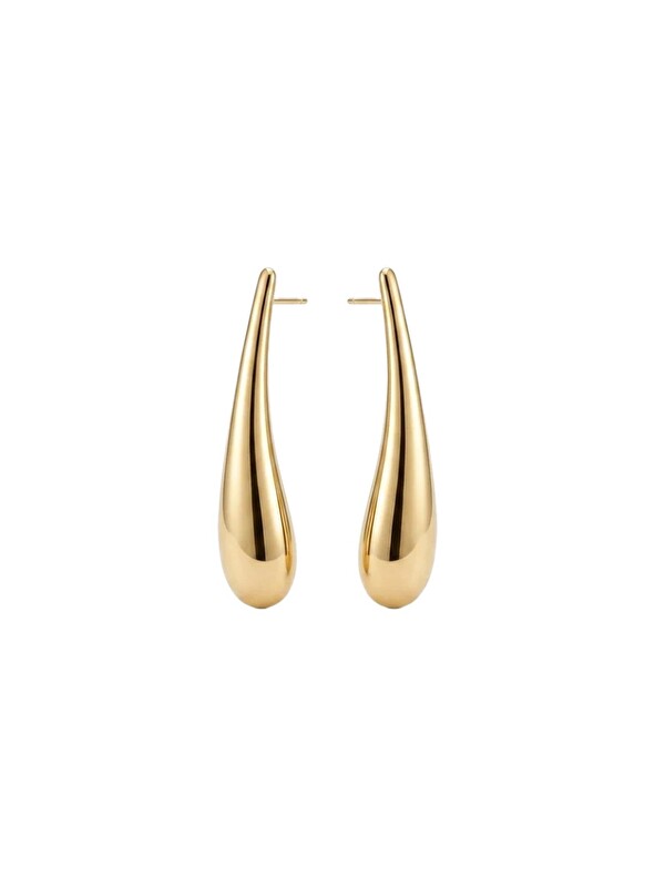 New Obsessions 7 Cm Gold Damla Küpe