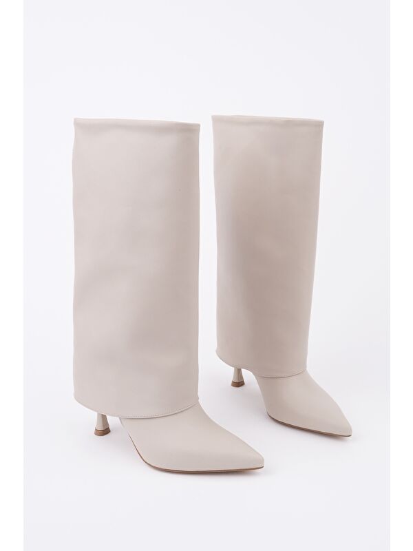 MİLENA Sivri Burun İnce Topuklu Kadın Çizme - Görsel 2