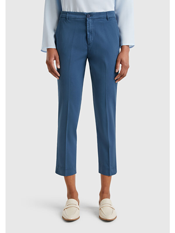 United Colors Of Benetton Kadın Denim Mevsimlik Chino Pantolon