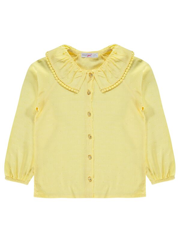 Zeyneva Timo Kız Reglan Kollu Bluz 6-9 Yaş - Sarı