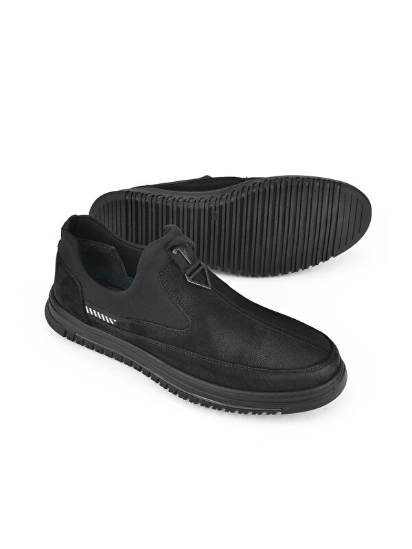 Erkek Hakiki Deri Ayakkabı 1531040ZK24022 Siyah - Görsel 3