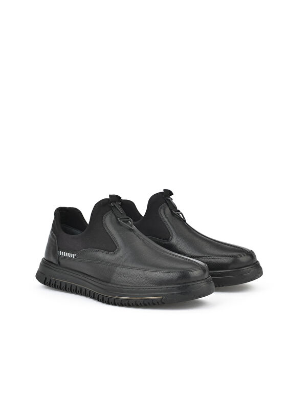 Erkek Hakiki Deri Ayakkabı 1531040ZK2402 Siyah - Görsel 5