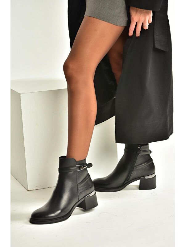 Siyah Kadın Bot V555258003 - Görsel 5