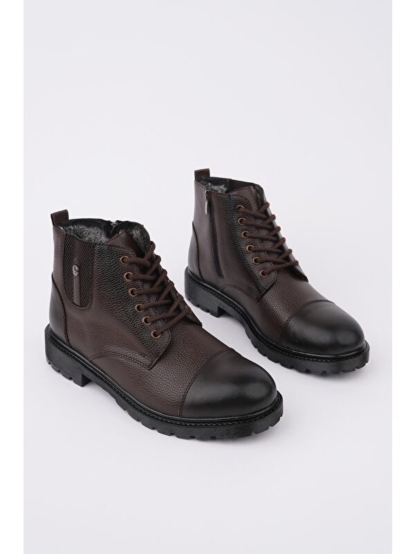 RAFA Fermuarlı Bağcıklı Kürklü Erkek Bot - Görsel 6