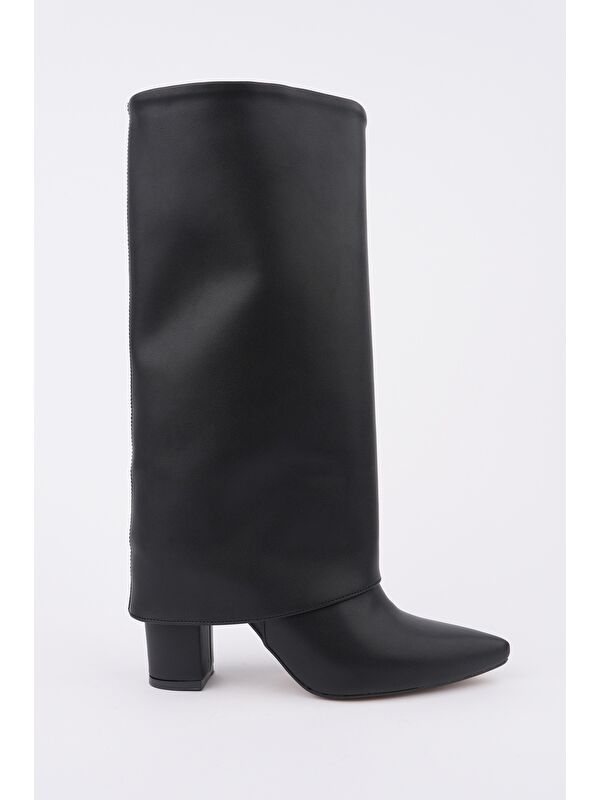 REBECA Sivri Burun Kalın Topuklu Kadın Çizme - Görsel 6
