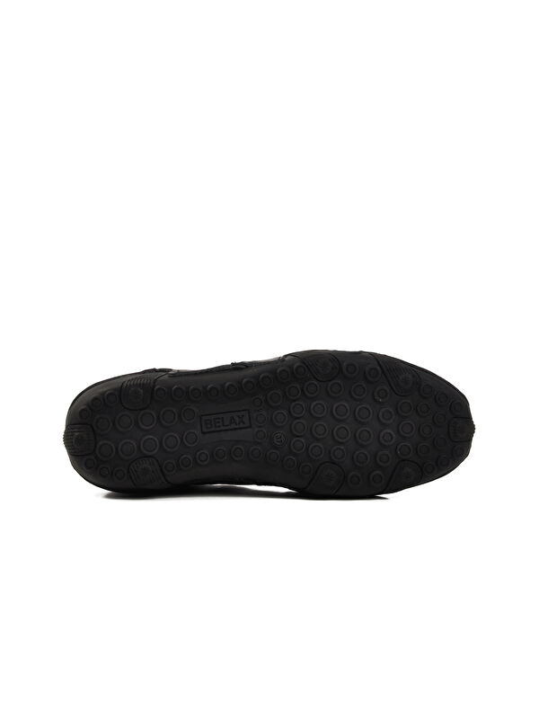 Siyah Hakiki Deri Kadın Casual Ayakkabı 128 Z - Görsel 6