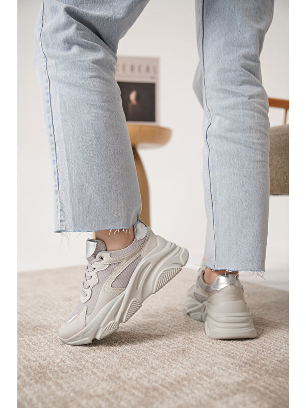 D383 Günlük Ortopedik Kadın Sneaker Spor Ayakkabı - Görsel 6