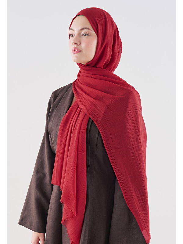 Fresh Scarfs Dubai Premium Şal Kırmızı