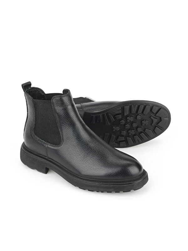 Erkek Hakiki Deri Bot 1531007Z8261 Siyah - Görsel 5