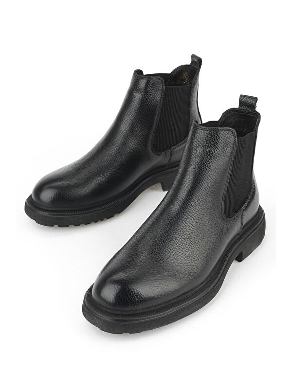 Erkek Hakiki Deri Bot 1531007Z8261 Siyah - Görsel 6