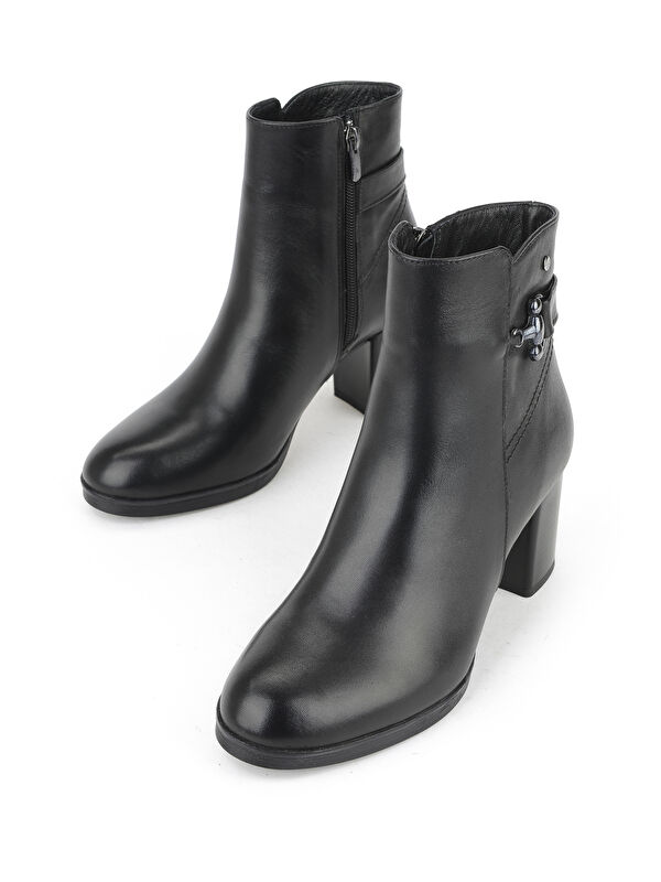 Kadın Hakiki Deri Bot 1531022Z7571 Siyah - Görsel 6