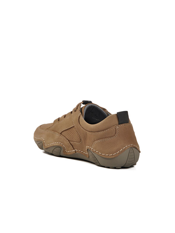 Vizon Nubuk Hakiki Deri Kadın Casual Ayakkabı 128 Z - Görsel 5