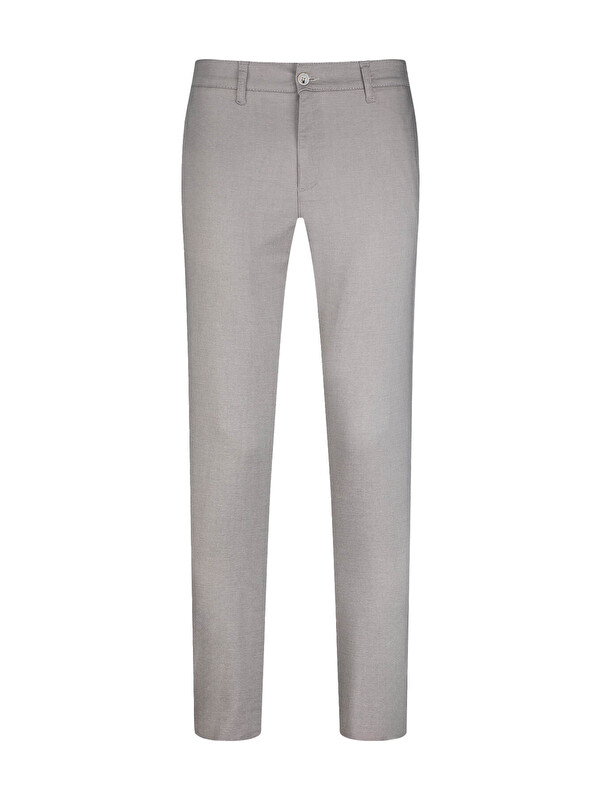 Hatemoğlu Gri Regular Fit Yandan Cepli Pamuklu Jogger Pantolon