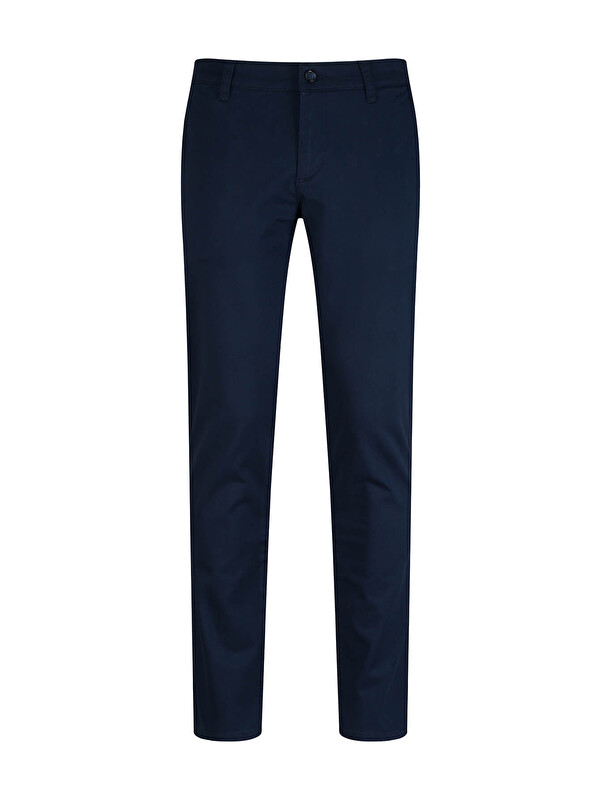 Hatemoğlu Lacivert Regular Fit Yandan Cepli Kanvas Pantolon
