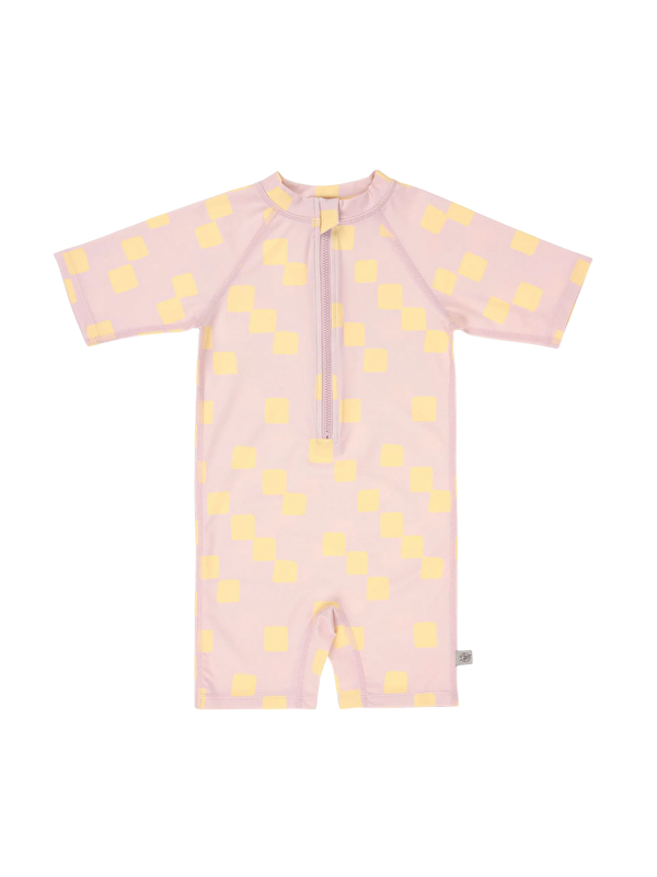 Lassig UV Korumalı Mayo Checkerboard Pale Pink Yellow